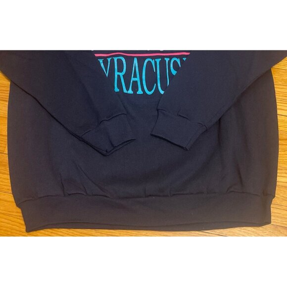 Vintage 90s XL Syracuse University New York Orangemen Crewneck Sweatshirt USA - Picture 5 of 7